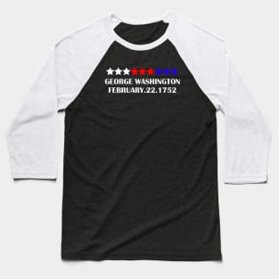 Washington Birthday Design Baseball T-Shirt